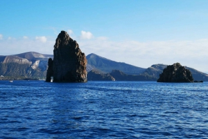 From Lipari: Island and Salina Full Day Sightseeing Cruise