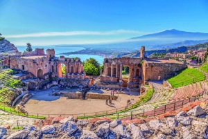 From Malta: Mount Etna & Taormina Day Trip with Guide