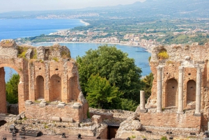 From Messina: Private Tour of Etna & Taormina with Pickup