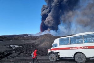 From Sciacca: Etna with Cable Car Ride and Taormina Visit