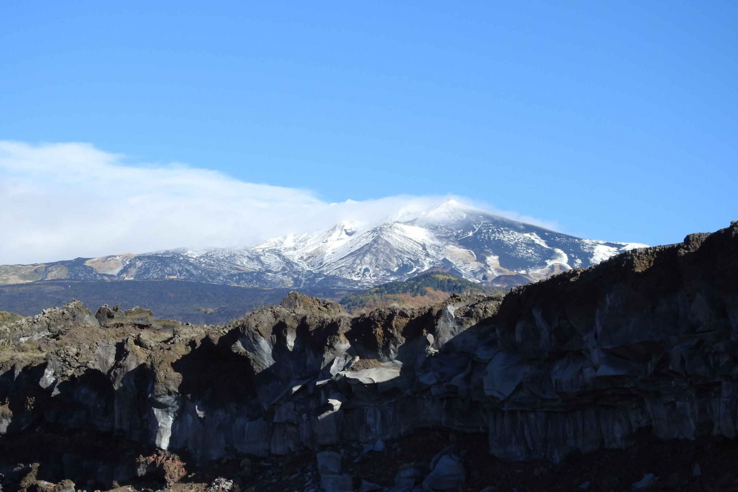 From Taormina & Catania: Guided Mount Etna Summit Base Hike