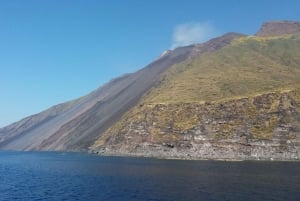 Au départ de Taormine : Excursion d'une journée à Panarea et Stromboli