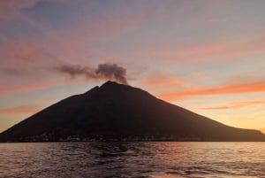 Au départ de Taormine : Excursion d'une journée à Panarea et Stromboli