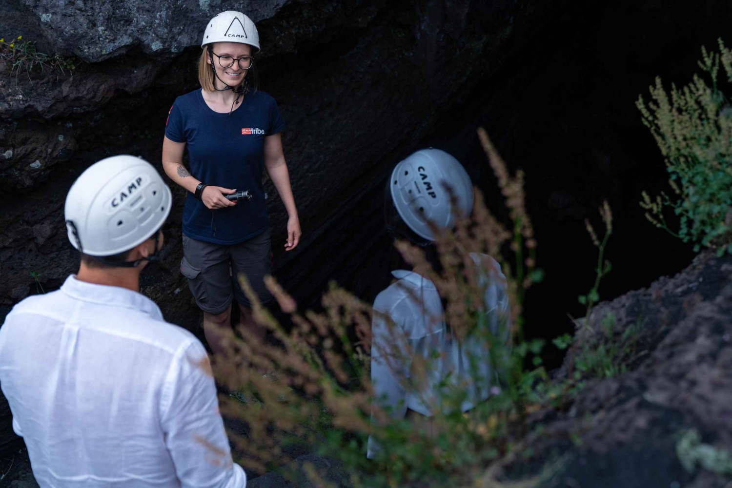 From Taormina: Etna Tour with Hiking, Cave Visit, & Tastings