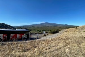 Von Taormina aus: Die oberen Krater des Ätna und die Alcantara-Schlucht