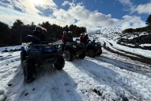 From Taormina or Giardini Naxos: Quad tour through the Alcantara Gorges and Etna