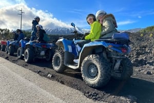 From Taormina or Giardini Naxos: Quad tour through the Alcantara Gorges and Etna