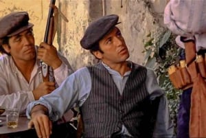 Desde Taormina: tour privado de El Padrino con aperitivo y pasta