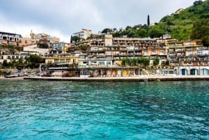 From Taormina: Sunset Coastline Boat Tour & Dolphin Watching