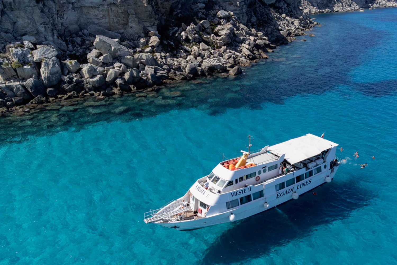 Desde Trapani: Crucero de un día a Favignana y Levanzo con almuerzo