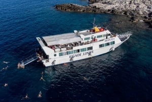 Vanuit Trapani: Dagtocht naar Favignana & Levanzo met lunch