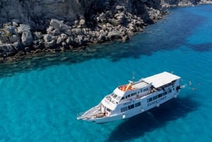Desde Trapani: Crucero de un día a Favignana y Levanzo con almuerzo