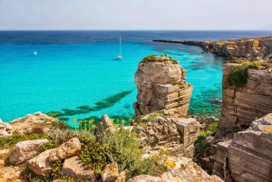 Da Trapani: Tour Isole Egadi in Barca a Favignana e Levanzo con Pranzo
