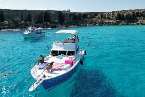 Da Trapani: Tour in barca di Favignana e Levanzo con pranzo