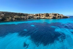 From Trapani: Favignana and Levanzo Mini Cruise with Lunch