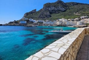 Depuis Trapani : visite en navette de Favignana et Levanzo