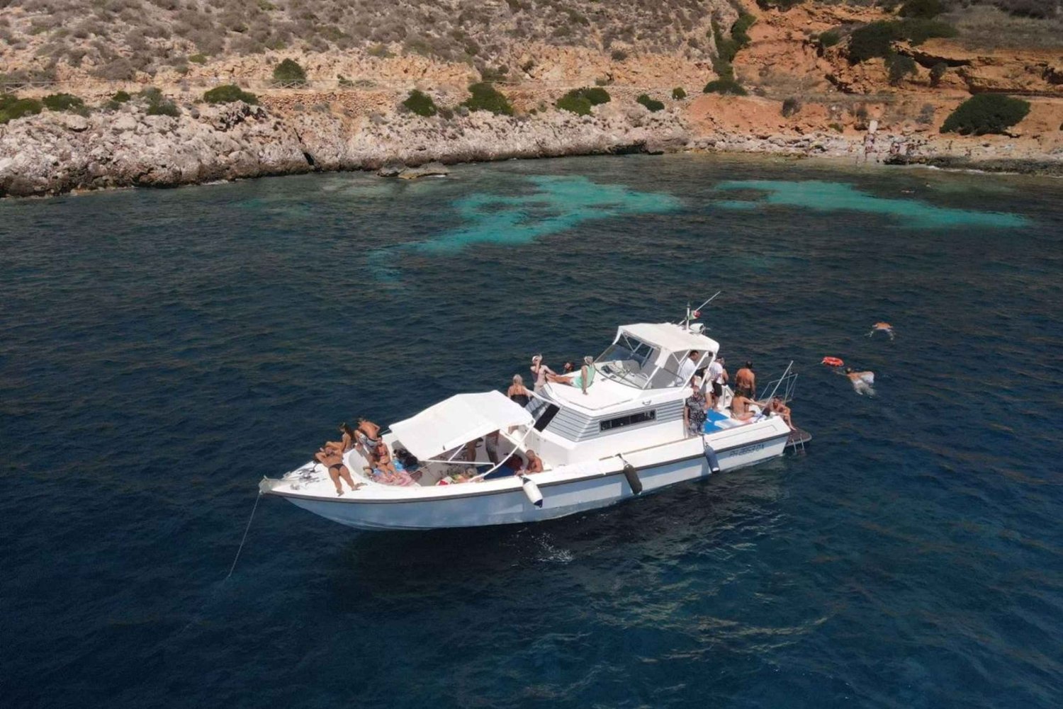 Fra Trapani: Favignana og Levanzo Yacht Tour med lunsj