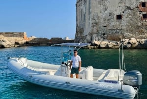 Från Trapani: Heldagstur till Favignana och Levanzo med lunch och aperitif