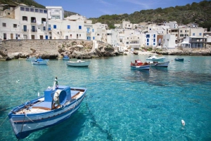 Z Trapani: Favignana i Levanzo - całodniowa wycieczka z lunchem i aperitifem