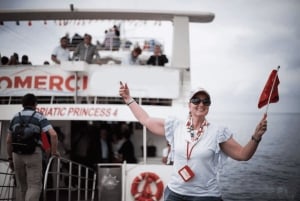 Desde Tropea: Isla Panarea y volcán Stromboli por la noche