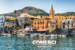 Tropeasta: Vulcano Lipari Sciara päivällä