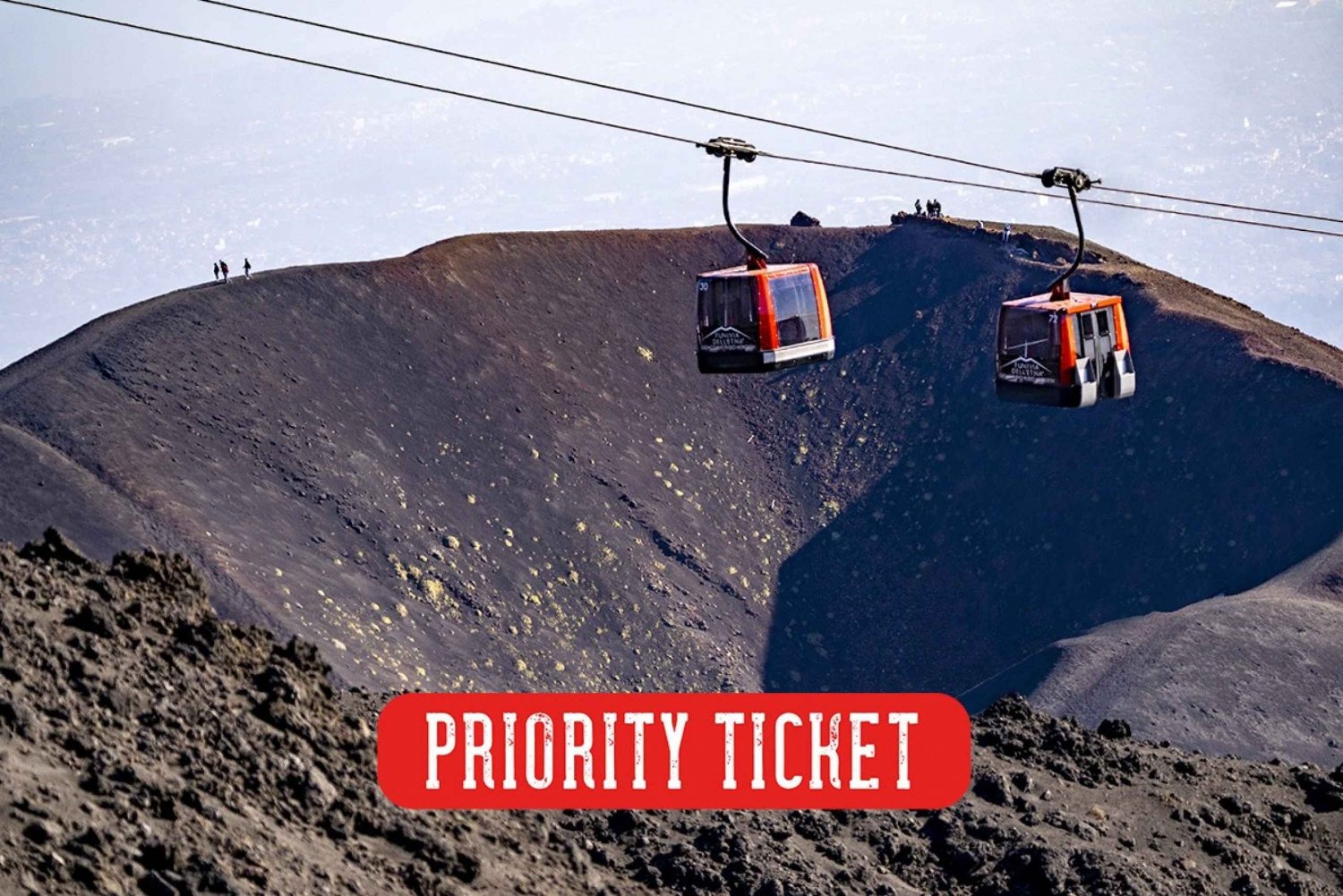 Funivia dell'Etna : Billet aller-retour prioritaire en téléphérique