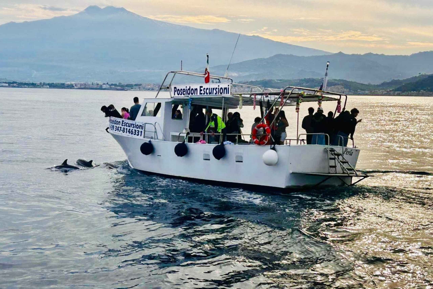 Giardini Naxos: Dolphin Searching Sunset Boat Tour