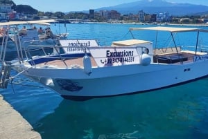 Giardini Naxos : excursion en bateau au coucher du soleil à la recherche des dauphins