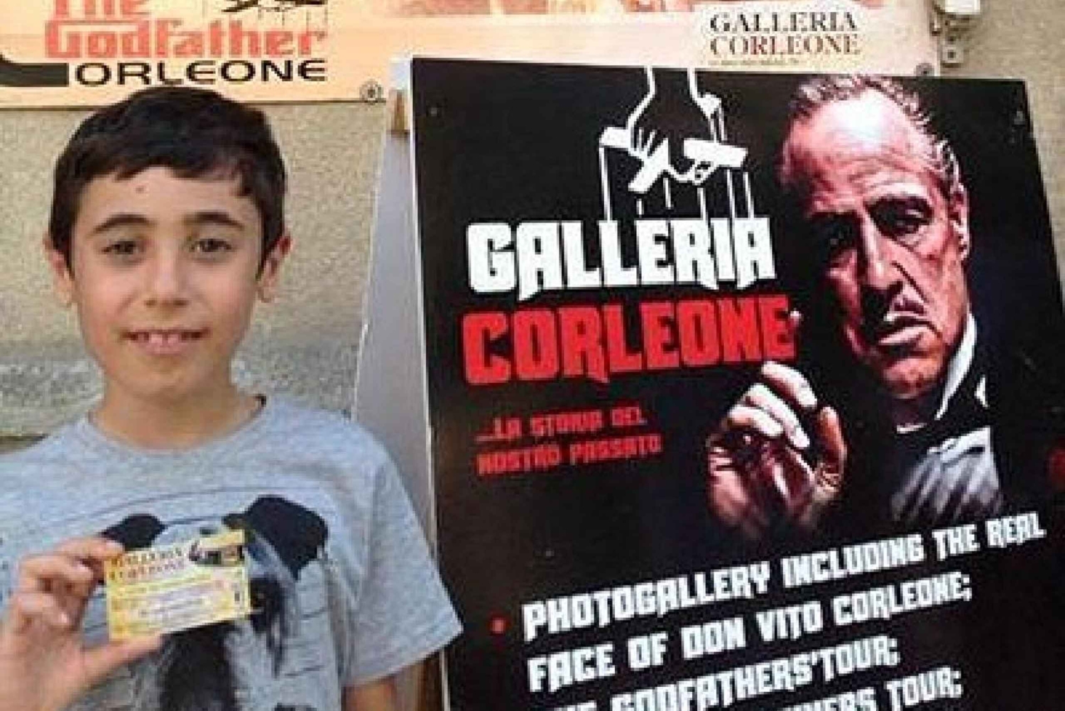 Passeio dos padrinhos em Corleone com o Leoluca