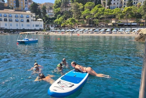 Croisière d'une demi-journée à Taormine avec plongée et apéritif