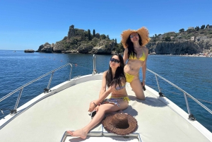 Croisière d'une demi-journée à Taormine avec plongée et apéritif