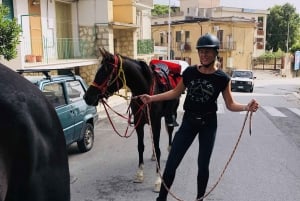 Horseback ride to Caltabellotta and brunch with a shepherd