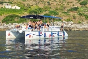 In Catamaran to Reserve Zingaro and Faraglioni Scopello
