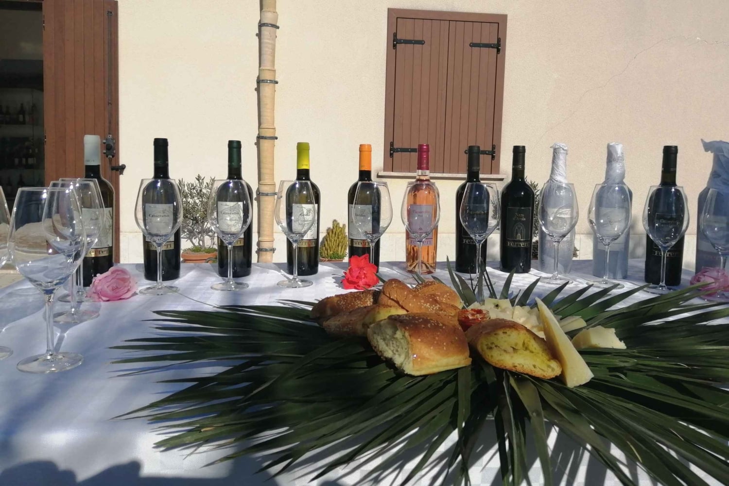 Na contrada Salinella, degustação didática de vinhos típicos da Sicília