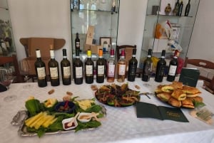 Na contrada Salinella, degustação didática de vinhos típicos da Sicília