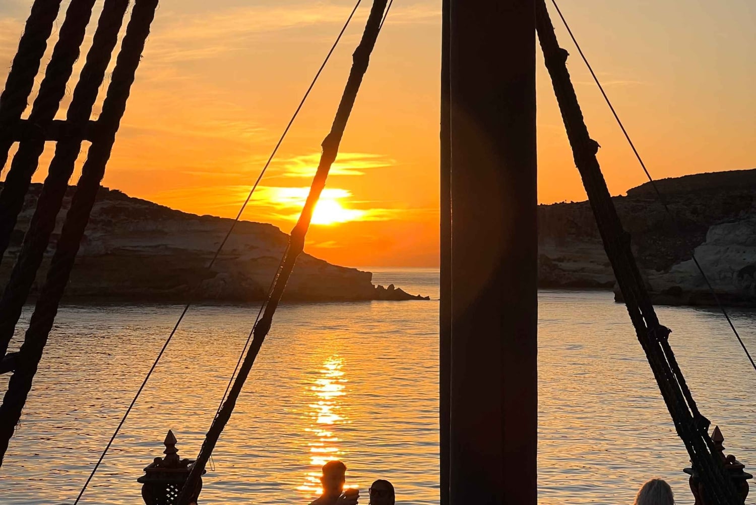 Lampedusa: Sunset Dolphin Sighting on a Pirate Ship