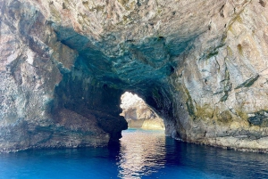 Marettimo : visite privée en bateau des 8 grottes avec plongée avec tuba