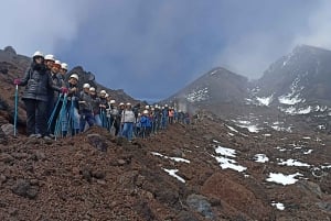 Monte Etna: Cratera Central (3340m) com teleférico e jipe