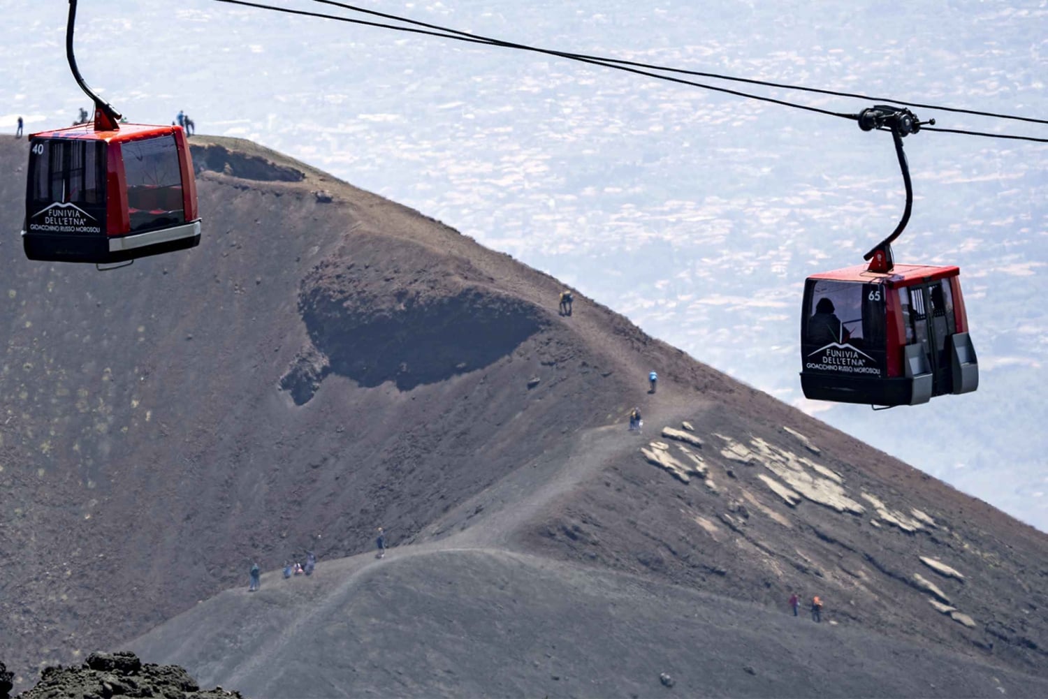 Mount Etna: Retur Funivia dell'Etna taubanebillett
