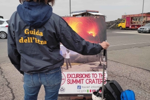 Etna med upphämtning och avlämning från Catania: 3000 meter med linbana och jeep