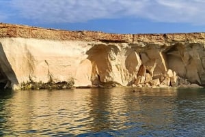 シラキュース：オルティージャ島、ピリリーナ島、海の洞窟を巡るボートツアー