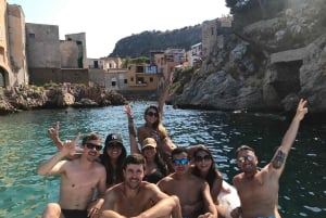 Palermo: 9-hour boat tour, snorkeling masks, drinks, and snacks