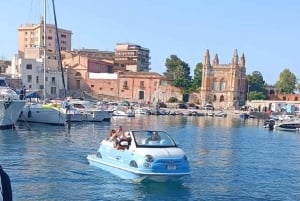 Palermo Boat Tour in Fiat 500
