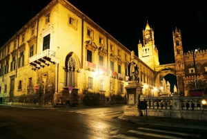 Palermo: Guided Night Walking Tour & Botteghe Colletti Pub
