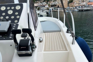 Palermo: excursión en barco de lujo con aperitivos y snorkel