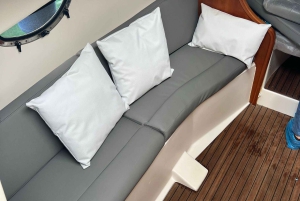 Palermo: excursión en barco de lujo con aperitivos y snorkel