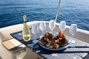 Palermo: excursión en barco de lujo con aperitivos y snorkel