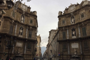 パレルモ：市場とモニュメント市内中心部のウォーキングツアー