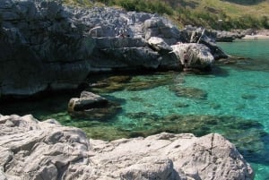 Palermo: Praia de Mondello e passeio de barco pelas cavernas