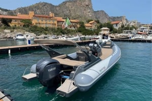 Palermo: Mondello & Isola delle Femmine båttur med dryck